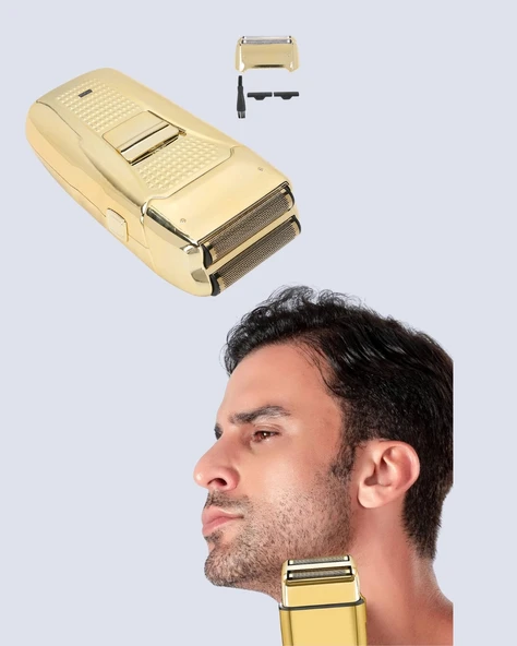 CEYLAN ADAM Erkek Saç Sakal Tıraş Makinesi Kablolu Altın Renk Dayanıklı - Resim 5