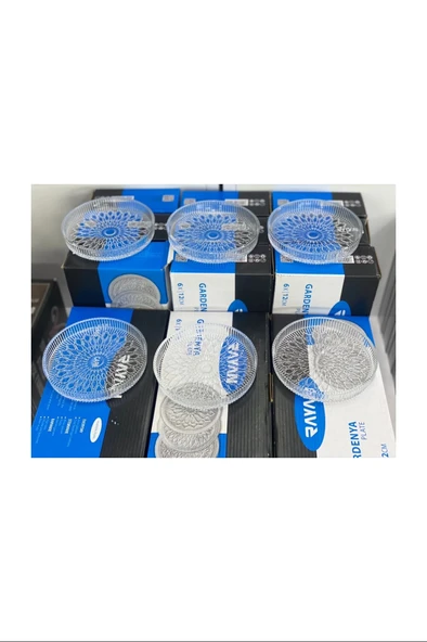 LitaeTrend Gardenya 6 Lı Cam Çerezlik Royaleks-RYG406 ürün görseli 1