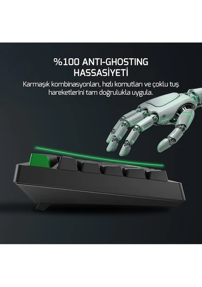 Gamepower Tirus HE80 8K RGB TKL Magnetic Switch Kablolu Oyuncu Klavyesi - Resim 7