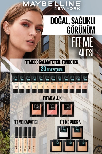 Maybelline New York Fit Me Matte Poreless Fondöten - 100 Warm İvory - Resim 5