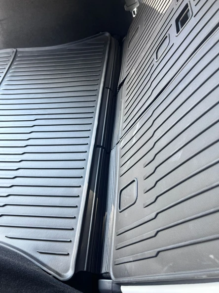 TESLA MODEL Y JUNİPER İÇİN UYUMLU BAGAJ HAVUZU VE KOLTUK ARKASI KORUMA TEK PARÇA - Resim 2