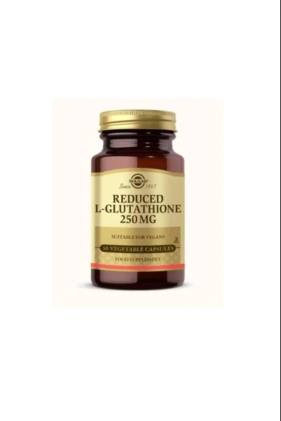 solgar reduced l-glutathione 250 mg PTTAVM: Solgar Reduced L-Glutathione 250 mg 30 Kapsül
