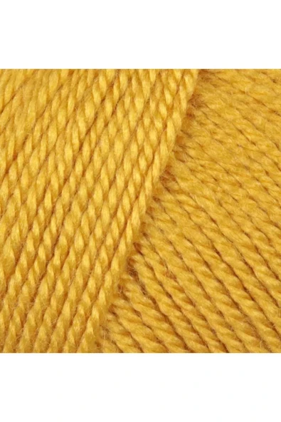 LitaeTrend 1 Adet Dora El Örgü İpi Yünü 100 gr 102 Sarı - Resim 2