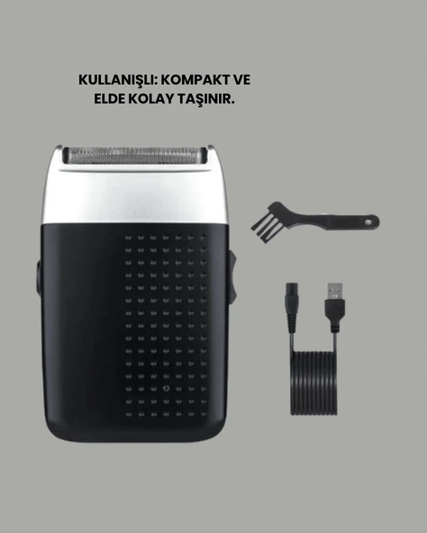 CEYLAN ADAM Evde Kuaför Konforu: USB Şarjlı Saç ve Sakal Kesme Makinesi - Resim 3