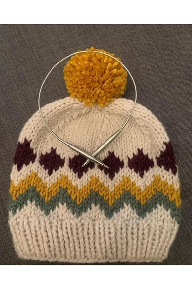 LitaeTrend 1 Adet Sport Wool Atkı Bere Ceket Yelek Örgü İpi Yünü No: 217 Siyah - Resim 5