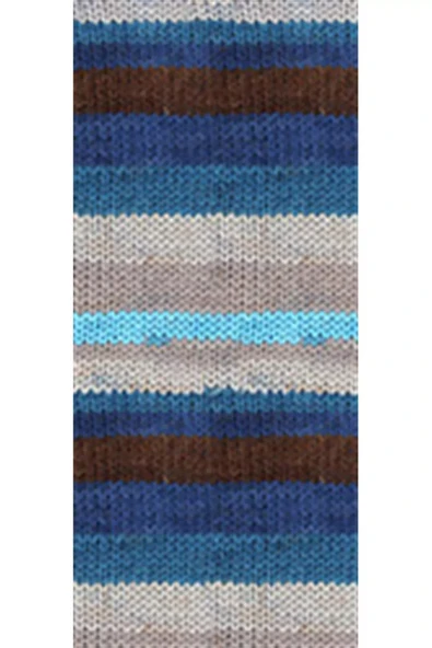 LitaeTrend 1 Adet Vega Stripe Premium Akrilik El Örgü İpi Yünü No: 82422 - Resim 2