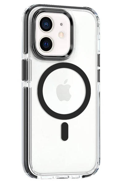 iPhone 11 Bella Magsafe Kapak - Siyah - Resim 2
