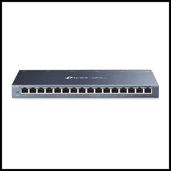 Tp-lınk Tl-sg116(un) V2, 16 Port, Gigabit, Metal Kasa, Masaüstü Switch - Resim 2