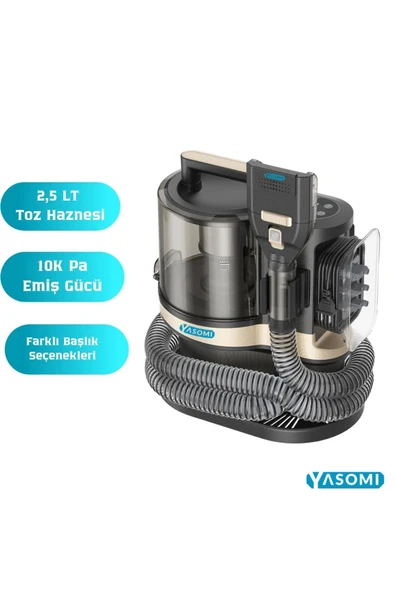 Yasomi P1 Pro 10k Pa 4ü 1 Arada Evcil Hayvan Bakım Kiti Ve Vakum Cihazı (SİYAH) ürün görseli 1