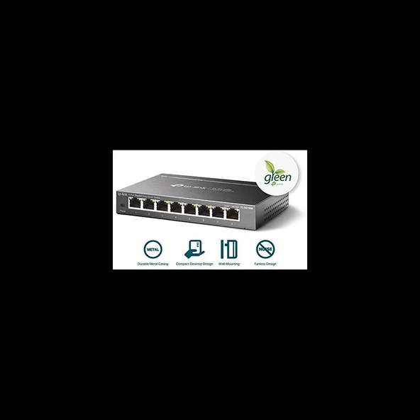 Tp-lınk Tl-sg108e, 8 Port, Gigabit, Easy Smart, Yönetilebilir, Metal Kasa, Masaüstü Switch - Resim 4