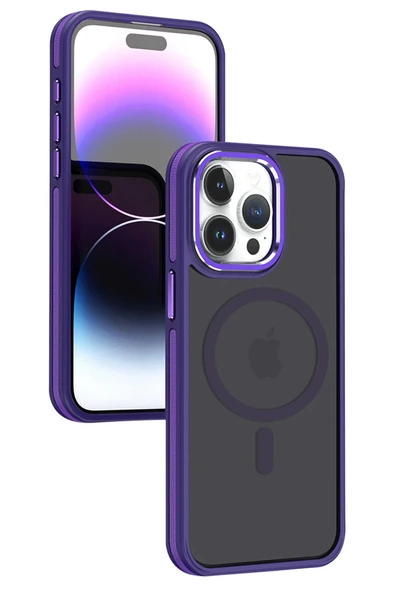 iPhone 15 Pro Winner Magsafe Kapak - Derin Mor ürün görseli 1