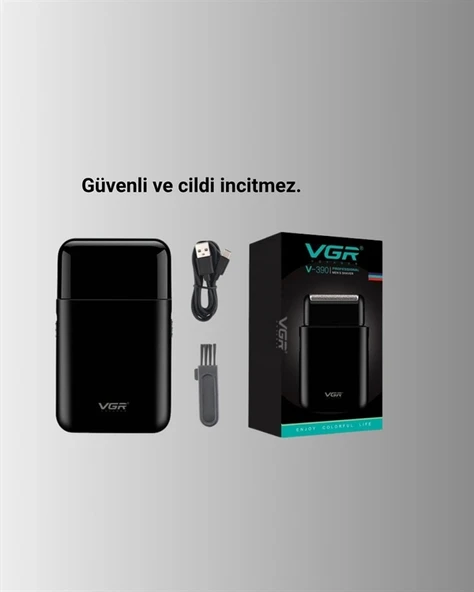 CEYLAN ADAM Pistonlu ve Örgülü Ağ Başlıklı Kart Tipi Traş Makinesi – Hafif, Güvenli, USB Şarjlı - Resim 3