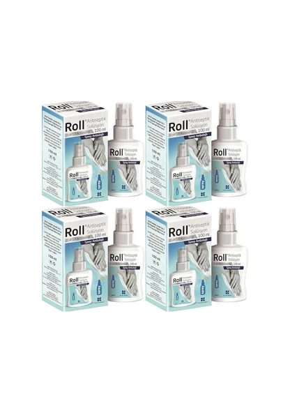 Roll El ve Cilt Antiseptik Solüsyon Sprey 4 x 100 ML ürün görseli 1