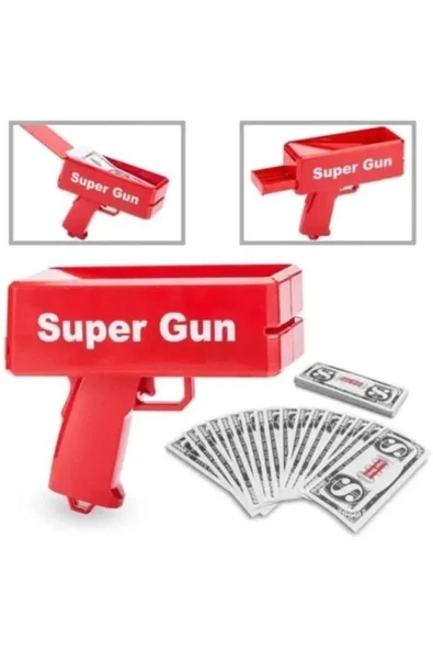 CEYLAN ADAM Kırmızı Çocuklara Özel Para Fırlatma Makinesi Para Saçma Tabancası - Resim 3