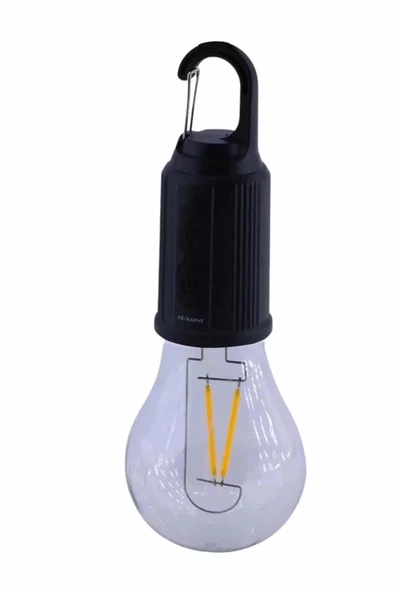 CEYLAN ADAM Askılı Kırılmaz Led Işık Kamp Bahçe Lambası Taşınabilir Led Ampul Şarjlı - Resim 5