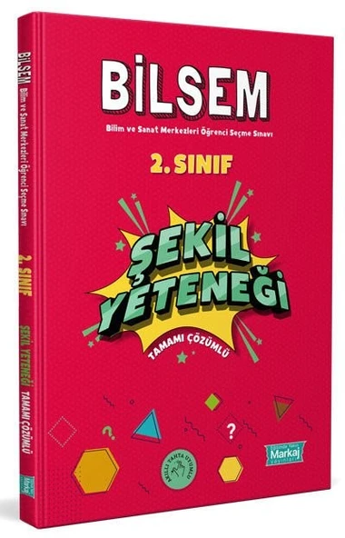 2. Sınıf Bilsem Hazırlık Şekil Yeteneği Tamamı Çözümlü Markaj Yayınları ürün görseli 1
