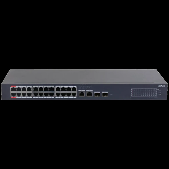 Dahua Cs4228-24gt-375, 24port, Gigabit, Poe 375w, 2 Port Uplink, 2 Port Sfp Gigabit Combo, Cloud Yönetilebilir, Switch - Resim 2