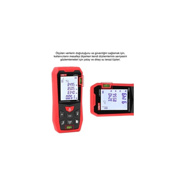 Unit LM100A Lazer Metre Mesafe Ölçer - Resim 2