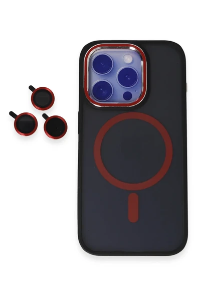 iPhone 15 Pro Winner Magsafe Kapak - Kırmızı - Resim 7