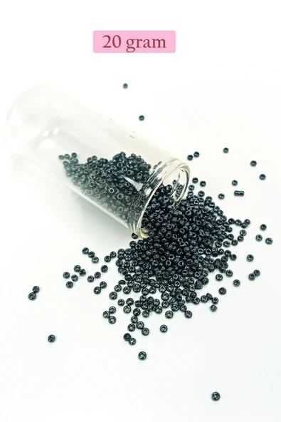 LitaeTrend Dökme Cam Kum Boncuk (11/0) 2 mm - 4 Renk - Toplam 80 Gram -  BNC403 - Resim 5