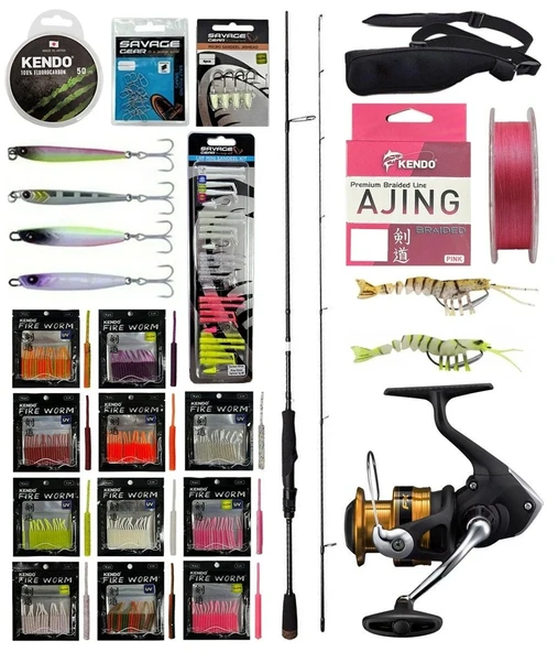 YekOutdoor ULTRA LRF Seti Savage Gear SG2 Ultra Light Game 2.13M 2-10GR &Shimano Makina FX 1000 FC ürün görseli 1