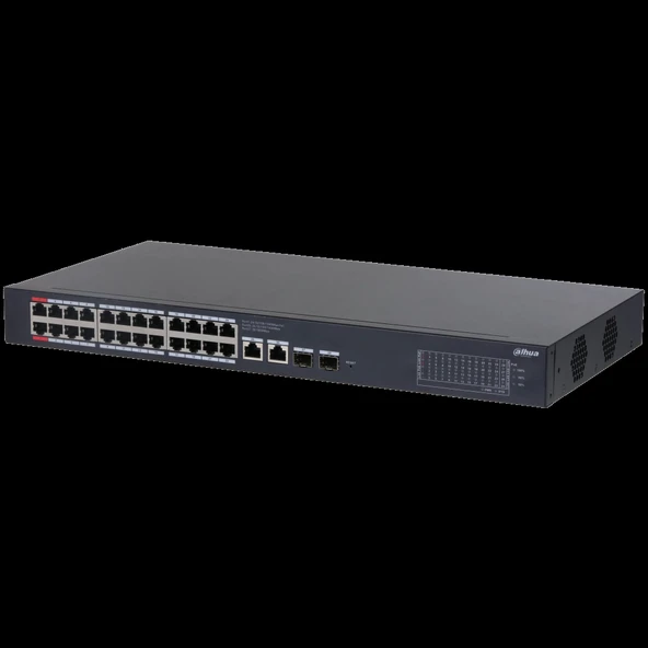 Dahua Cs4228-24gt-375, 24port, Gigabit, Poe 375w, 2 Port Uplink, 2 Port Sfp Gigabit Combo, Cloud Yönetilebilir, Switch ürün görseli 1