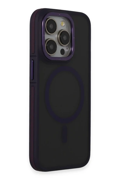 iPhone 14 Pro Max Kılıf Rocky Magsafe Kapak - Derin Mor - Resim 2