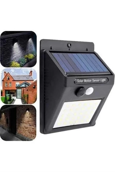 CEYLAN ADAM Bahçe Aydınlatması Güneş Enerjili Led Işık Lamba Sensörlü Dekoratif - Resim 4