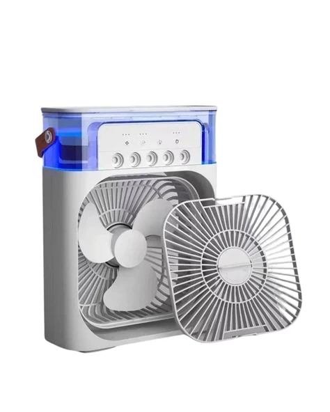 CEYLAN ADAM Spreyli Mini Masaüstü Fan | 500ML Su Hazneli, 3 Kademeli Soğutucu - Resim 3