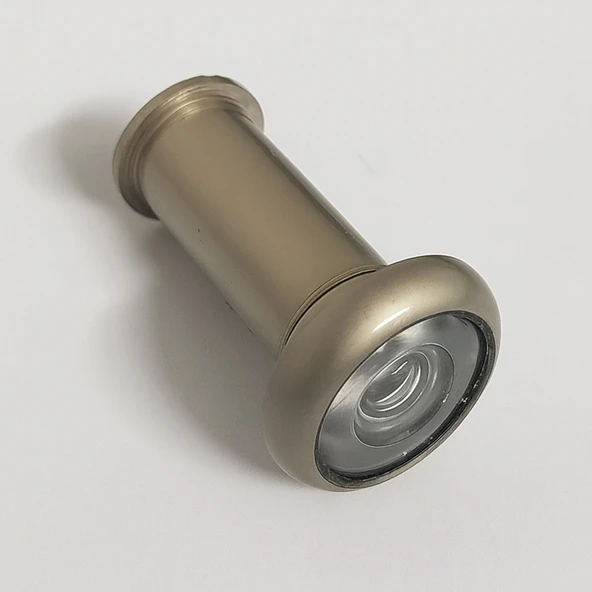 Kapı Dürbünü Kısa Saten 35-60 mm 14 mm Delik Çapı Güvenlik Gözetleme Aparatı Metal Gövde - Resim 4