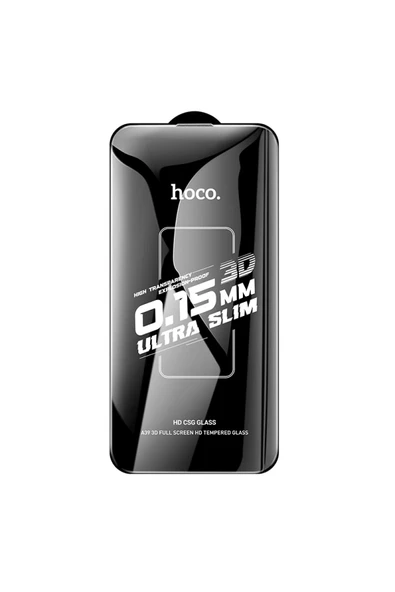 Hoco. iPhone 16 Pro Max 3D Engraved HD Cam Ekran Koruyucu - Siyah - Resim 2