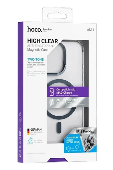 Hoco. iPhone 16 Pro Vip Magsafe Kılıf - Siyah - Resim 4