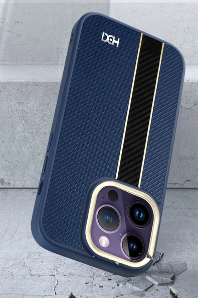 iPhone 14 Pro Max Kılıf HBC-163 Times Kapak - Lacivert - Resim 10