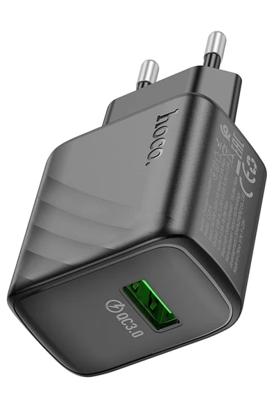Hoco. CS21A Rich 18W USB 3.0 QC Çıkışlı Hızlı Şarj Aleti - Siyah - Resim 9