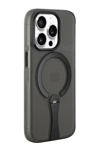 Apple iPhone 15 Pro Max HBC-354 Kunlun Standlı Magsafe Kapak - Siyah ürün görseli 1