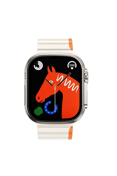 Hoco. Watch 42mm AS102 Silikon Kordon - Yıldız Işığı-Turuncu - Resim 6