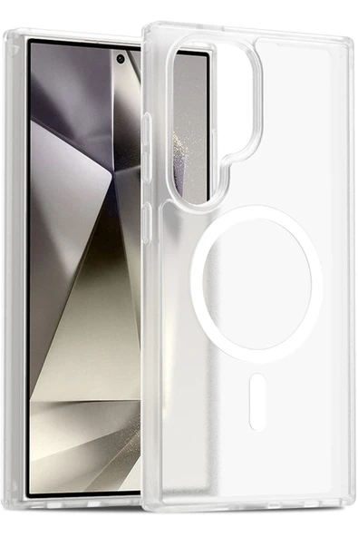 Samsung Galaxy S24 Ultra Jota Magsafe Kapak - Şeffaf - Resim 4