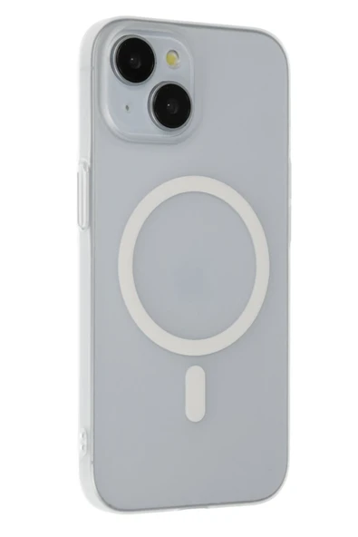 iPhone 15 Plus Tuna PC Slim Magsafe Kapak - Şeffaf ürün görseli 1