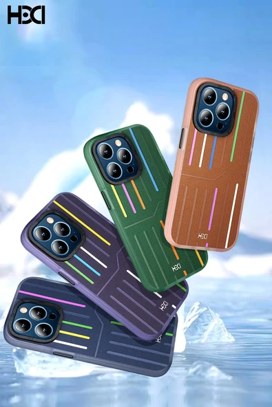 iPhone 15 Pro Kılıf HBC-221 Roma Kapak - Siyah - Resim 7