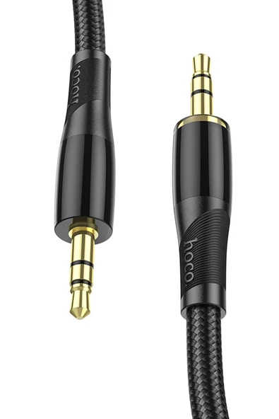 Hoco. UPA25 1M Tak Çalıştır Aux Kablo - Siyah - Resim 4