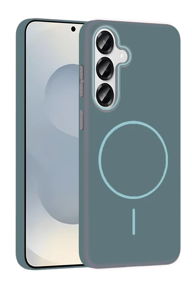 Samsung Galaxy S25 Broş Magsafe Kapak - Turkuaz ürün görseli 1