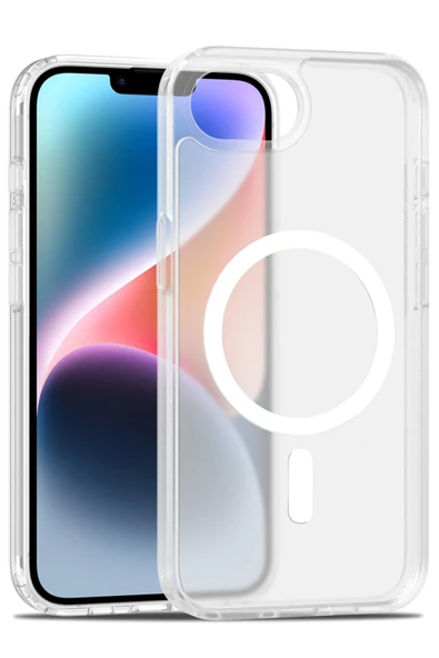 iPhone 16E Jota Magsafe Kapak - Şeffaf - Resim 4