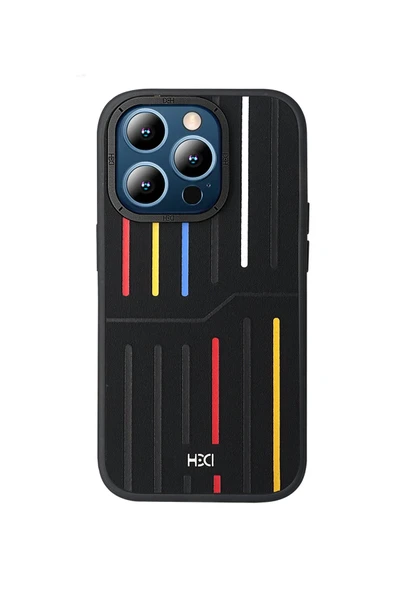 iPhone 15 Pro Kılıf HBC-221 Roma Kapak - Siyah ürün görseli 1