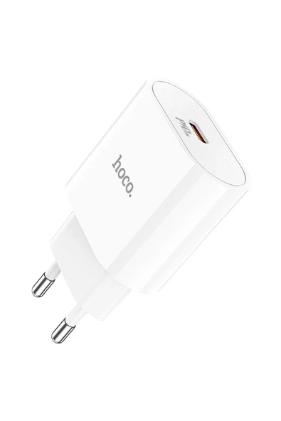 Hoco. C94A Metro 20W Type-C Çıkışlı PD Hızlı Şarj Aleti - Beyaz - Resim 7
