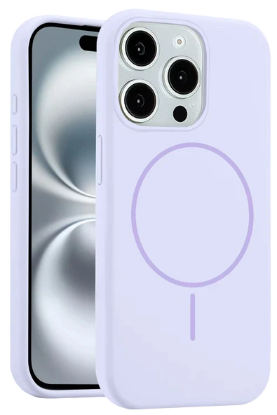 iPhone 14 Pro Max Kılıf Jully Magsafe Kapak - Lila ürün görseli 1