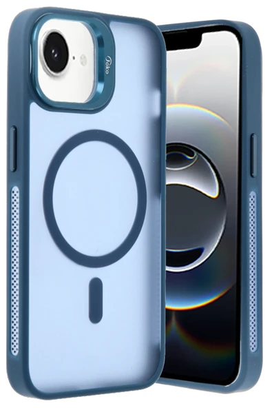 iPhone 16E Flet Lens Magsafe Kapak - Lacivert ürün görseli 1