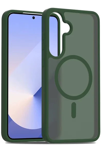 Samsung Galaxy S25 Plus Jota Magsafe Kapak - Koyu Yeşil ürün görseli 1
