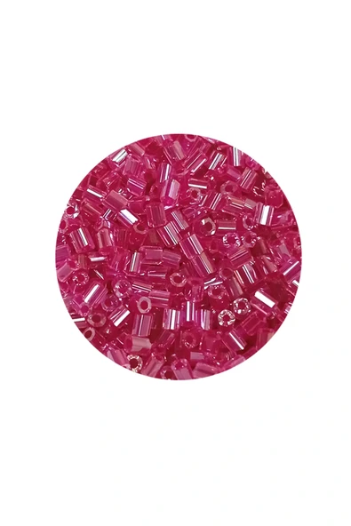 LitaeTrend Kesme Cam Boncuk 2mm - 20 Gram - Şeffaf Pembe -BNC334 - Resim 2
