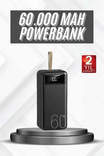 CEYLAN ADAM Hızlı Şarj 4 Çıkışlı Powerbank 60.000 Mah Taşınabilir Dijital Göstergeli - Resim 2