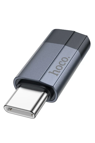 Hoco. UA29 Tak Çalıştır Type-C to Lightning Dönüştürücü - Lacivert - Resim 6
